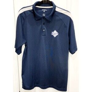 Tampa Bay Rays MLB baseball logo Antigua Golf Polo Shirt Mens Size Large